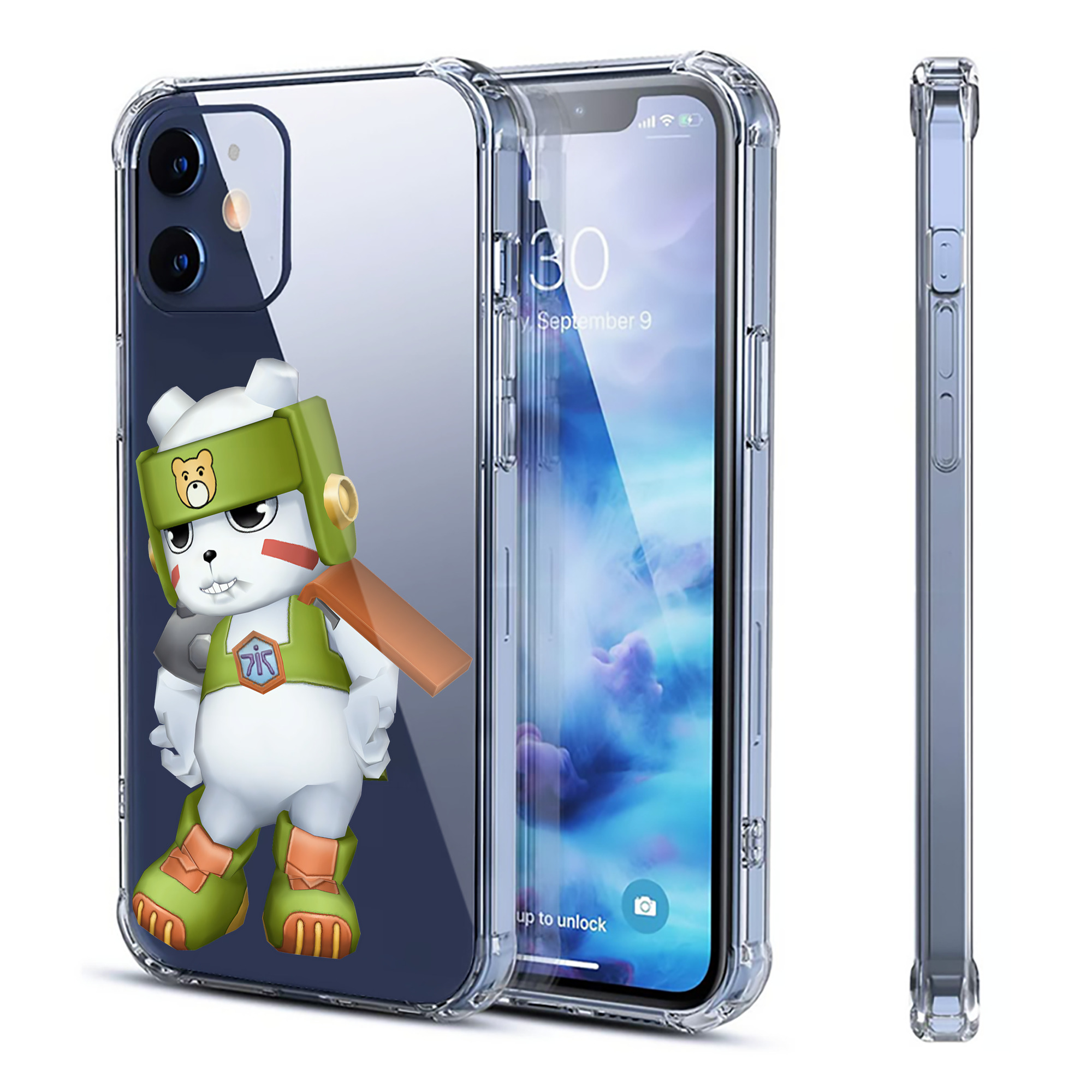 （画像用） Digimon デジタルモンスター/デジモン 【iPhone 12シリーズ対応】透明スマホケース（クリアソフトケース）